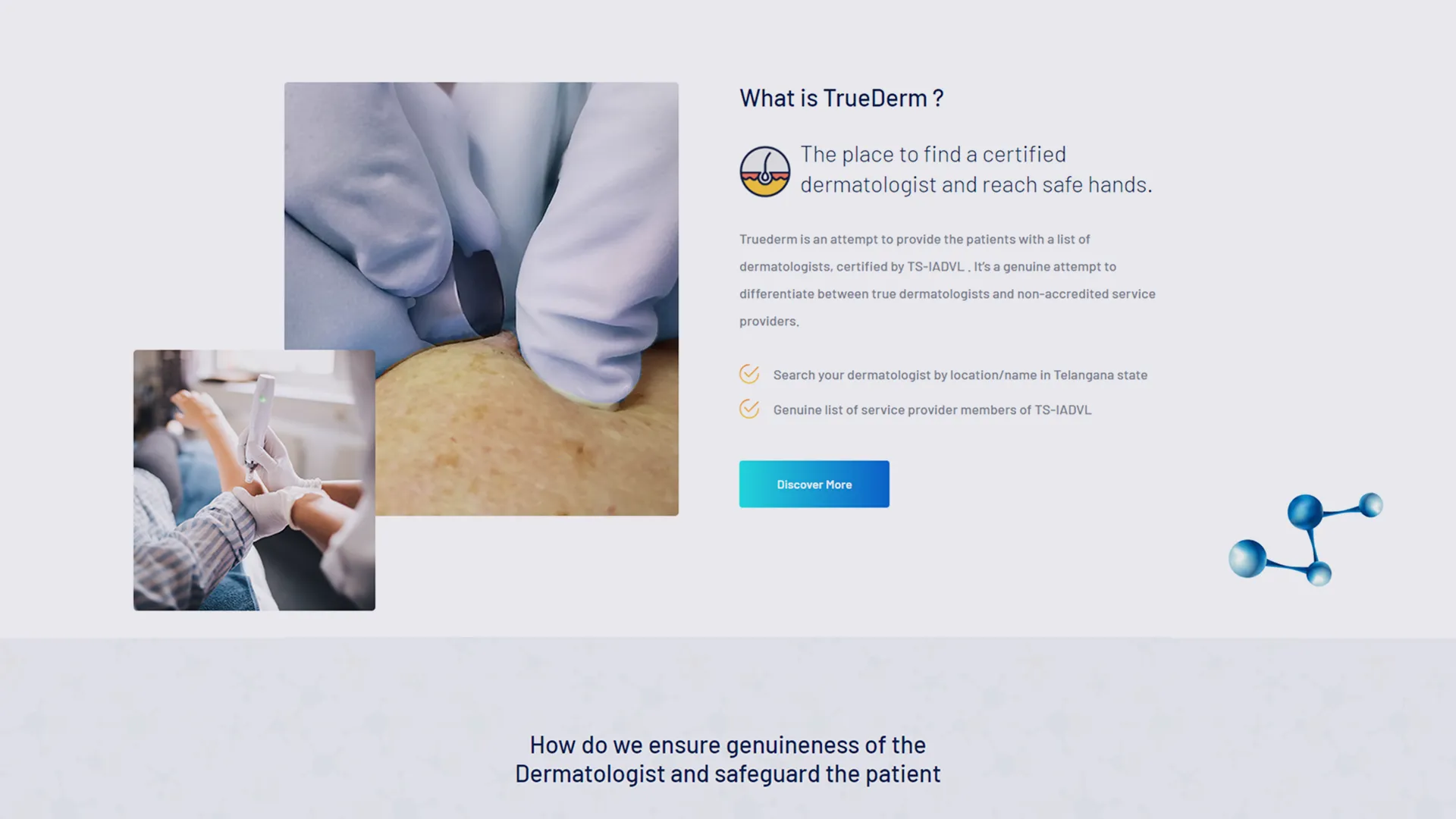 TrueDerm Platform Mockup